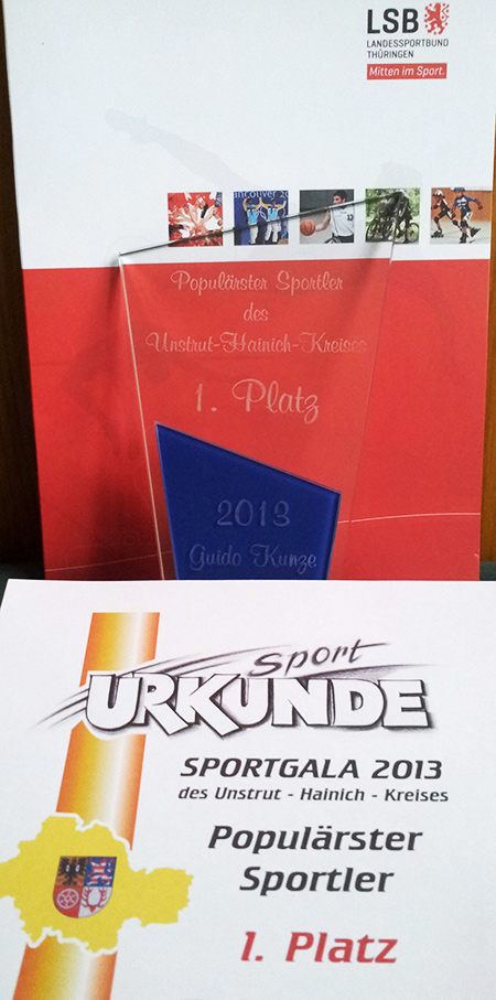 URKUNDE SPORTGALA 2013