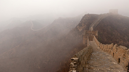 Foto: Christian Habel – Nachlese vom Bisherigen; Wetterimpressionen an der Mauer im Bereich Jinshanling